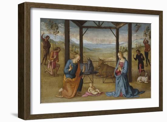 The Nativity, 1500-05-Pietro Perugino-Framed Giclee Print