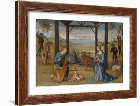 The Nativity, 1500-05-Pietro Perugino-Framed Giclee Print