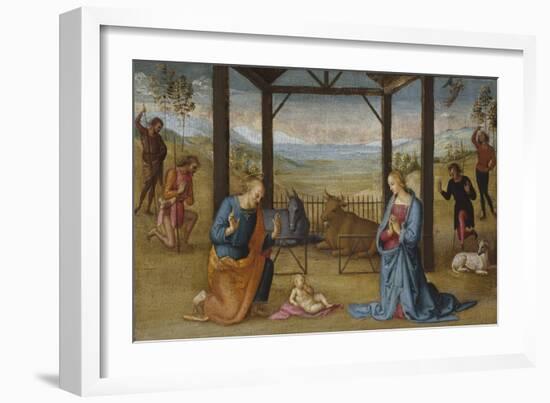 The Nativity, 1500-05-Pietro Perugino-Framed Giclee Print