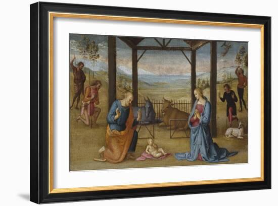 The Nativity, 1500-05-Pietro Perugino-Framed Giclee Print