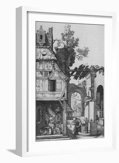 'The Nativity', 1504, (1906)-Albrecht Durer-Framed Giclee Print