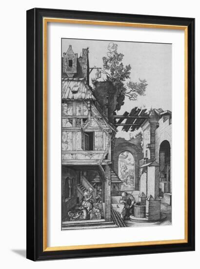 'The Nativity', 1504, (1906)-Albrecht Durer-Framed Giclee Print