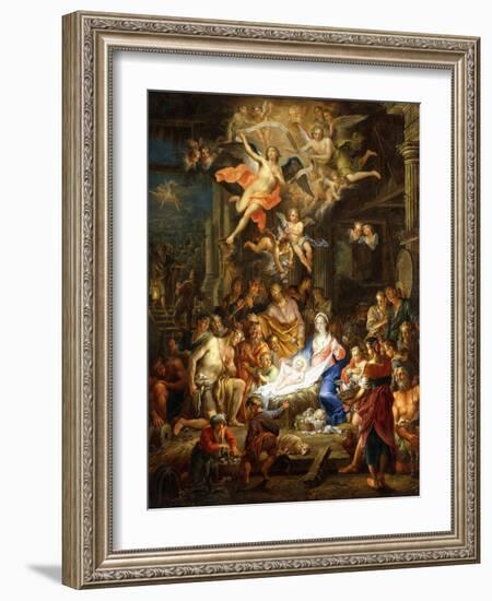 The Nativity, 1741-Franz Christoph Janneck-Framed Premium Giclee Print