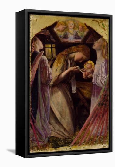 The Nativity, 1858 (Oil on Canvas)-Arthur Hughes-Framed Premier Image Canvas