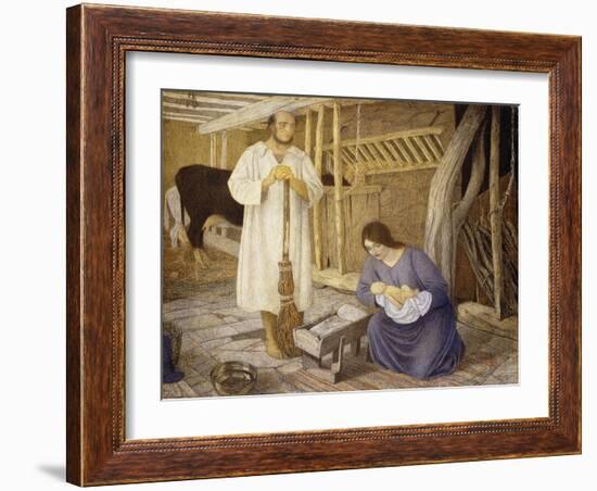 The Nativity, 1925-Arthur Joseph Gaskin-Framed Giclee Print