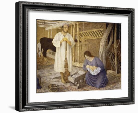 The Nativity, 1925-Arthur Joseph Gaskin-Framed Giclee Print