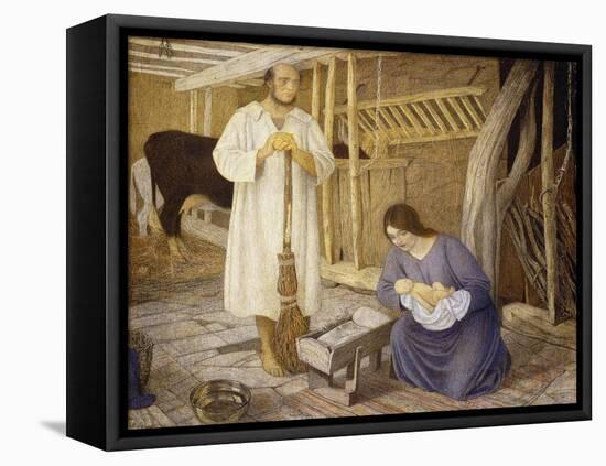 The Nativity, 1925-Arthur Joseph Gaskin-Framed Premier Image Canvas