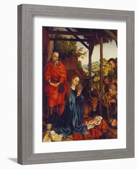 The Nativity, about 1480-Martin Schongauer-Framed Giclee Print