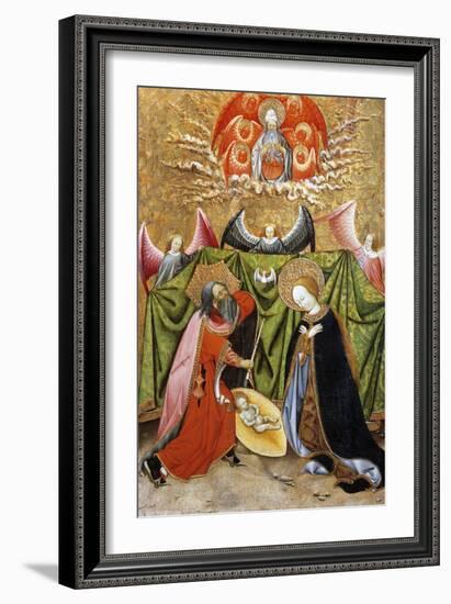 The Nativity, Altarpiece from Verdu, 1432-34-Jaume Ferrer II-Framed Giclee Print