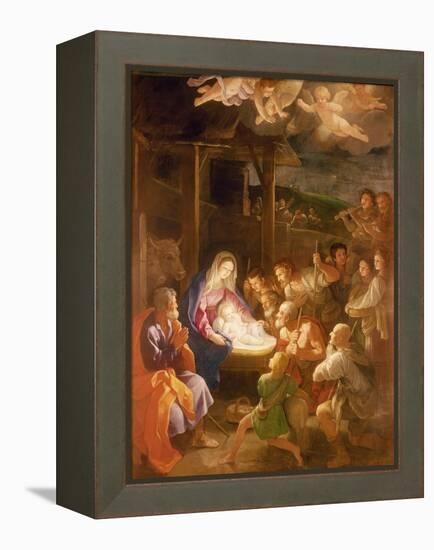 The Nativity at Night, 1640-Guido Reni-Framed Premier Image Canvas