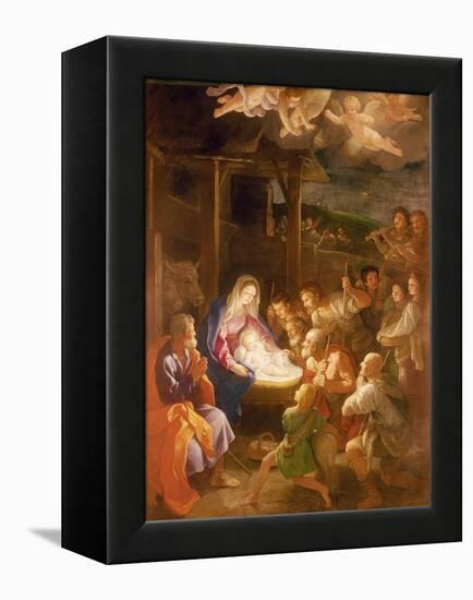 The Nativity at Night, 1640-Guido Reni-Framed Premier Image Canvas