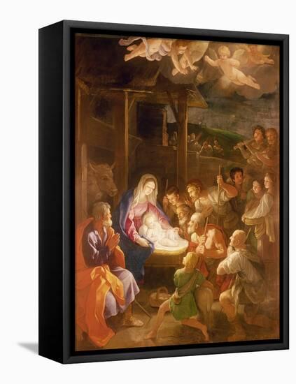 The Nativity at Night, 1640-Guido Reni-Framed Premier Image Canvas