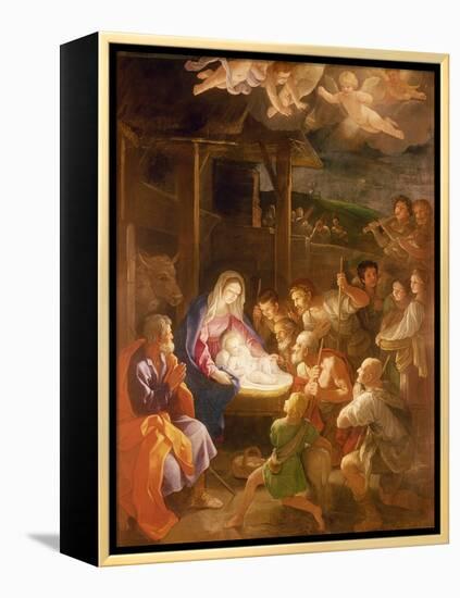 The Nativity at Night, 1640-Guido Reni-Framed Premier Image Canvas