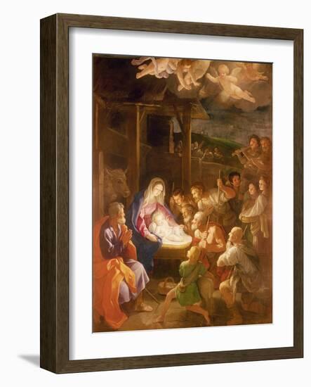 The Nativity at Night, 1640-Guido Reni-Framed Giclee Print