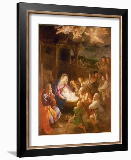 The Nativity at Night, 1640-Guido Reni-Framed Giclee Print