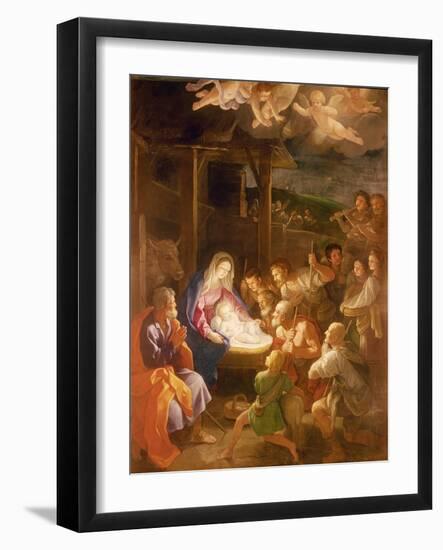 The Nativity at Night, 1640-Guido Reni-Framed Giclee Print