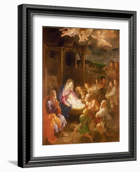 The Nativity at Night, 1640-Guido Reni-Framed Giclee Print