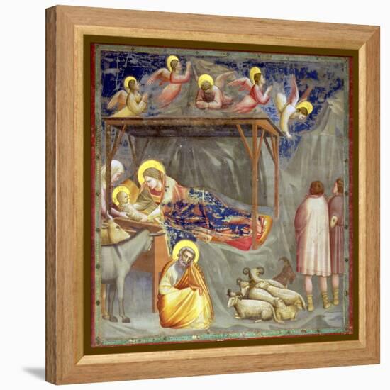 The Nativity, C.1305-Giotto di Bondone-Framed Premier Image Canvas