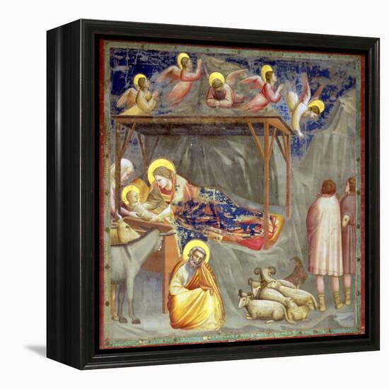 The Nativity, C.1305-Giotto di Bondone-Framed Premier Image Canvas