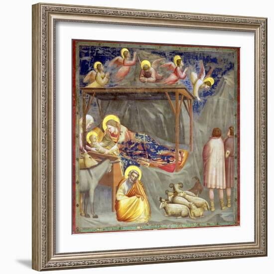 The Nativity, C.1305-Giotto di Bondone-Framed Giclee Print