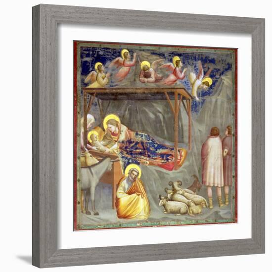 The Nativity, C.1305-Giotto di Bondone-Framed Giclee Print