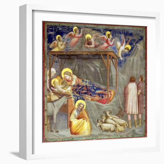 The Nativity, C.1305-Giotto di Bondone-Framed Giclee Print