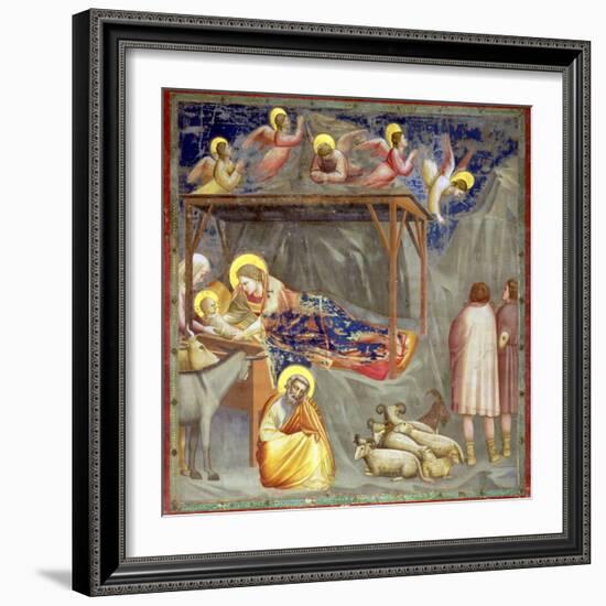 The Nativity, C.1305-Giotto di Bondone-Framed Giclee Print