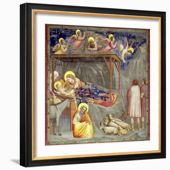 The Nativity, C.1305-Giotto di Bondone-Framed Giclee Print