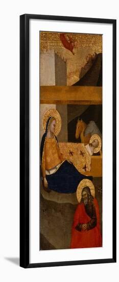 The Nativity, C. 1360-1380 (Tempera and Gold Leaf on Wood)-Italian School-Framed Giclee Print