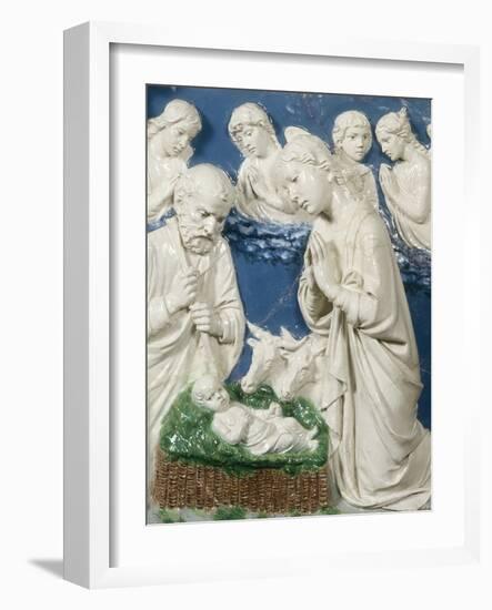 The Nativity, c.1460-Luca Della Robbia-Framed Photographic Print