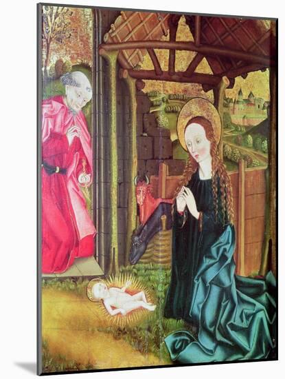 The Nativity, C.1470 (Oil on Panel)-German School-Mounted Giclee Print