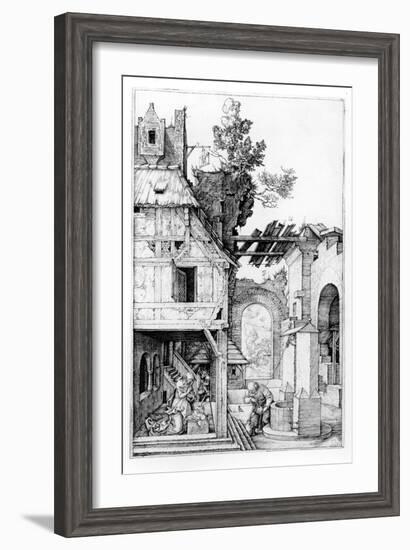 The Nativity, C.1504 (Engraving)-Albrecht Dürer-Framed Giclee Print