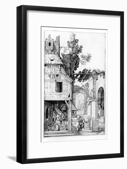 The Nativity, C.1504 (Engraving)-Albrecht Dürer-Framed Giclee Print