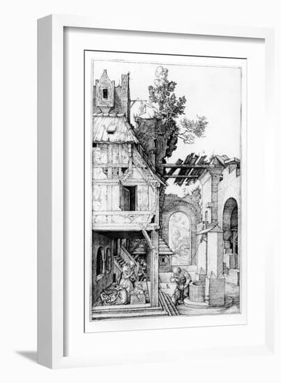 The Nativity, C.1504 (Engraving)-Albrecht Dürer-Framed Giclee Print