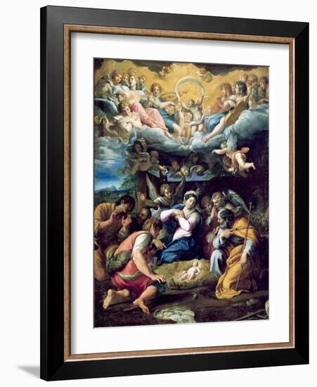 The Nativity, c.1596-98-Annibale Carracci-Framed Giclee Print
