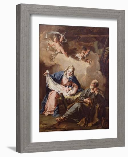 The Nativity, C.1730-40-Giovanni Battista Pittoni-Framed Giclee Print