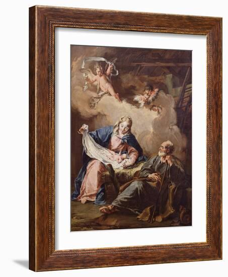 The Nativity, C.1730-40-Giovanni Battista Pittoni-Framed Giclee Print