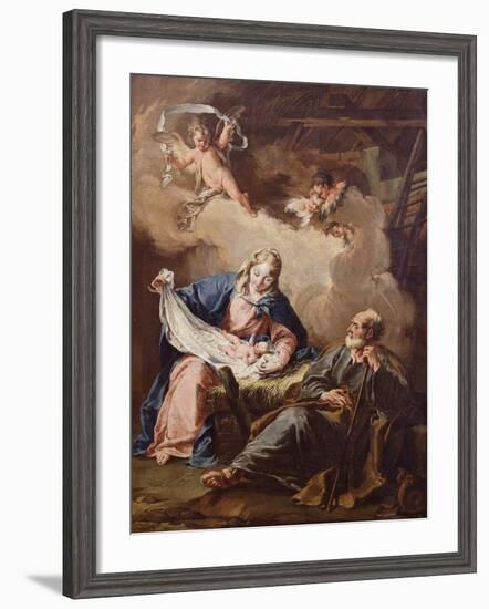 The Nativity, C.1730-40-Giovanni Battista Pittoni-Framed Giclee Print