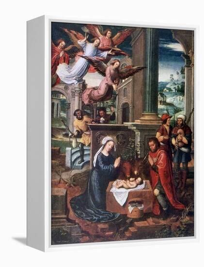 The Nativity, C1500-1550-Ambrosius Benson-Framed Premier Image Canvas