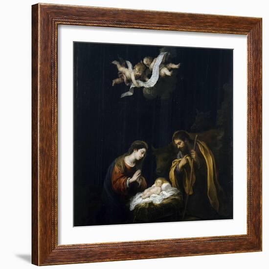 The Nativity, Ca 1668-Bartolomé Estebàn Murillo-Framed Giclee Print