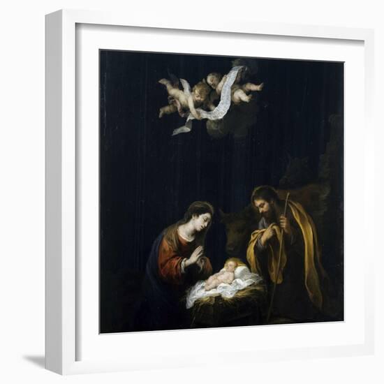 The Nativity, Ca 1668-Bartolomé Estebàn Murillo-Framed Giclee Print