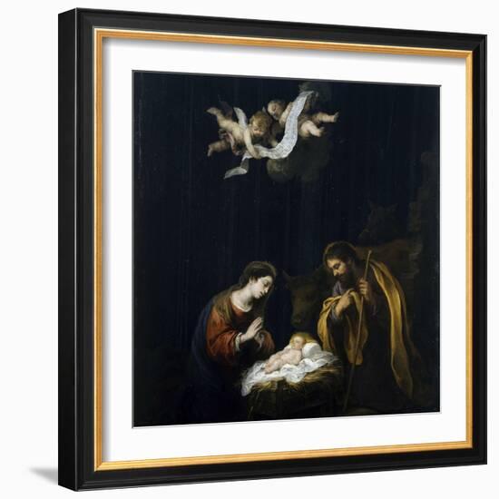 The Nativity, Ca 1668-Bartolomé Estebàn Murillo-Framed Giclee Print