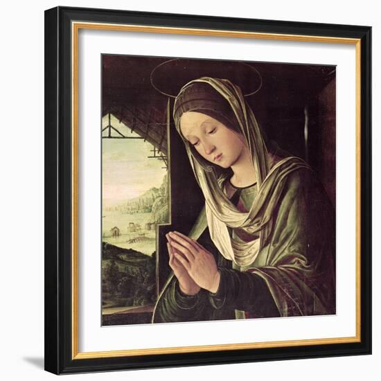 The Nativity, circa 1490-Lorenzo Costa-Framed Giclee Print