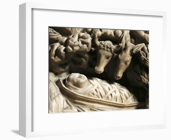 The Nativity, Detail from Pulpit-Nicola Pisano-Framed Giclee Print