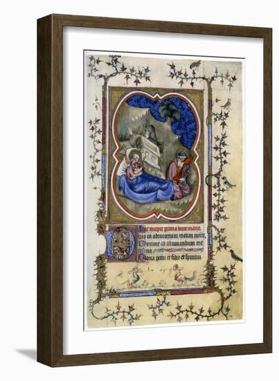 The Nativity, from a Book of Hours and Missal C1370-Maitre Aux Boquetaux-Framed Giclee Print