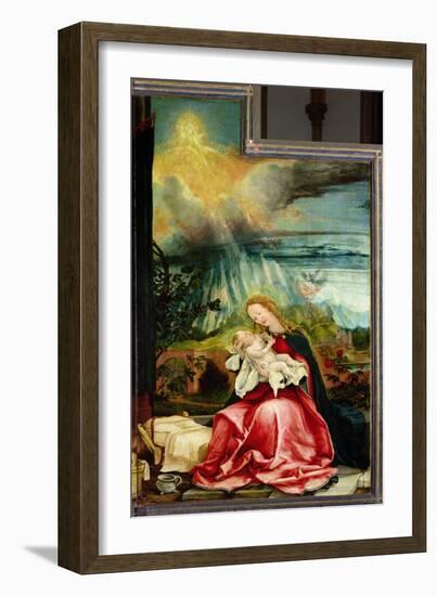 The Nativity, from the Isenheim Altarpiece, circa 1512-16-Matthias Grünewald-Framed Giclee Print