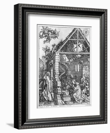 The Nativity, from the Life of the Virgin Series, c.1503-Albrecht Dürer-Framed Giclee Print