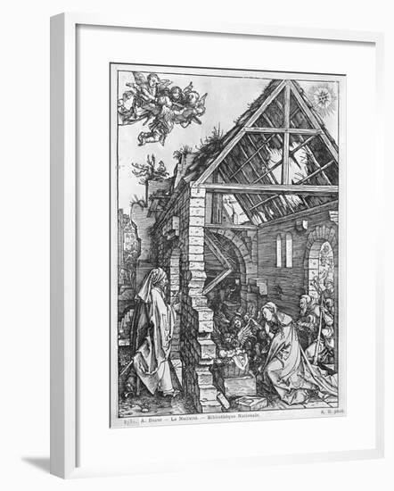 The Nativity, from the Life of the Virgin Series, c.1503-Albrecht Dürer-Framed Giclee Print