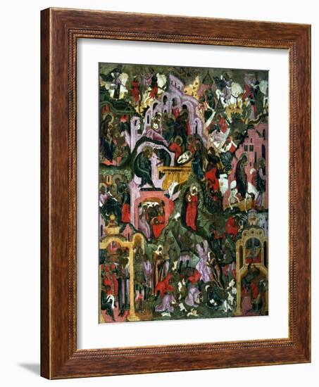 The Nativity of Christ (The Holy Night), Second Half of the 17th C-null-Framed Giclee Print