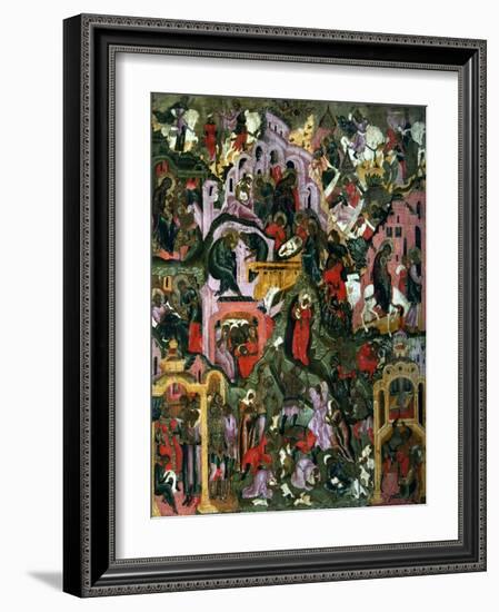 The Nativity of Christ (The Holy Night), Second Half of the 17th C-null-Framed Giclee Print